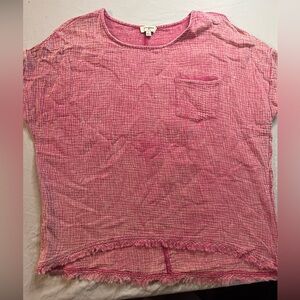 Umgee Pink Textured Top